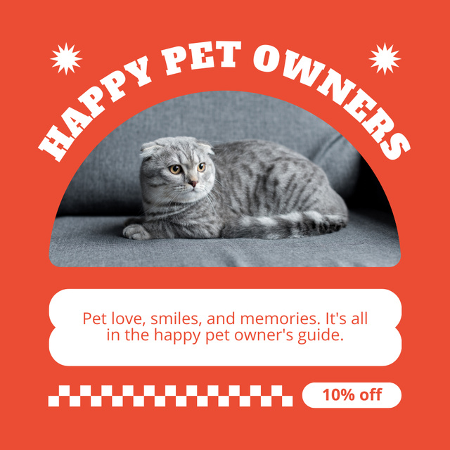 Designvorlage Own a Purebred Cat für Instagram
