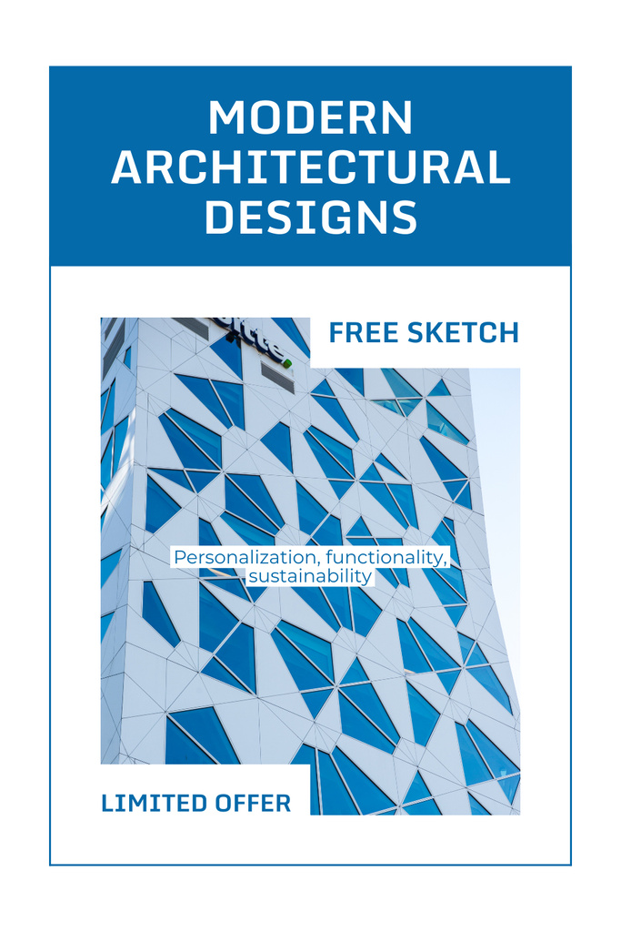 Ontwerpsjabloon van Pinterest van Exceptional Architectural Design Limited Offer