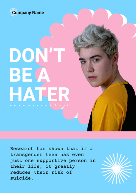 LGBT Community Invitation Poster Design Template