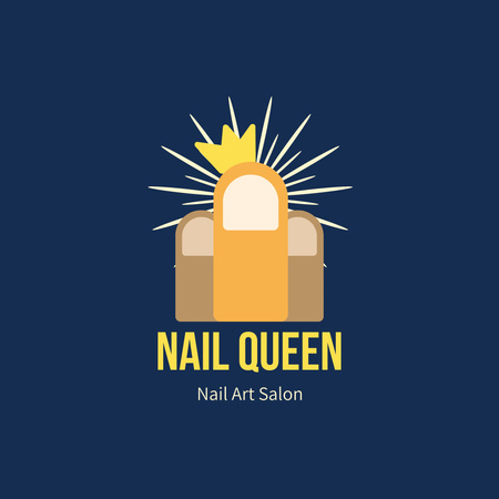 Beautiful Manicure Services Provided Logo Design Template