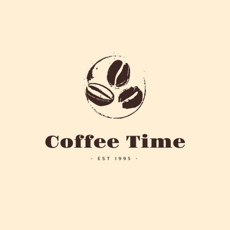 Designvorlage Illustration of Coffee Beans für Logo
