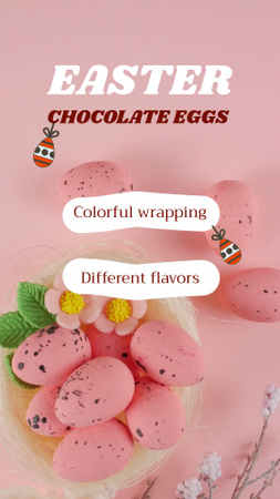 Delicious Chocolate Eggs For Easter With Discount TikTok Video Design Template