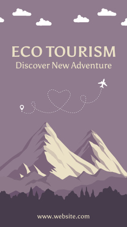 Eco Tourism For New Adventure  Instagram Story Modelo de Design
