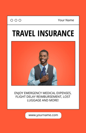Travel Insurance Offer Flyer 5.5x8.5in Design Template