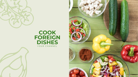 Template di design Foreign Dishes Youtube