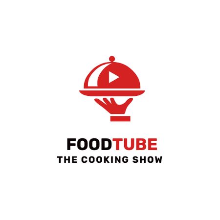 Ontwerpsjabloon van Logo van Cooking Show Ad with Tray and Lid