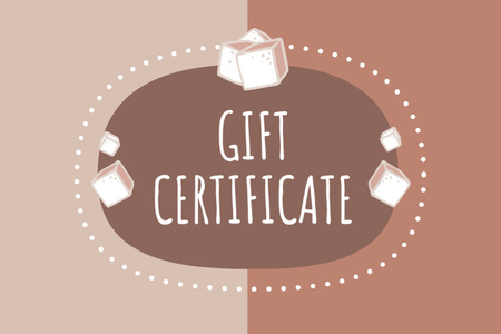 Sweet Desserts Offer Gift Certificate – шаблон для дизайна