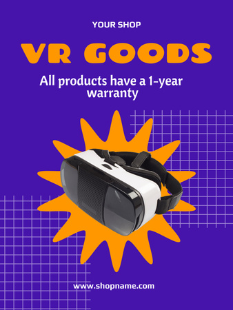 Virtual Reality Gear Sale Offer Poster US Design Template