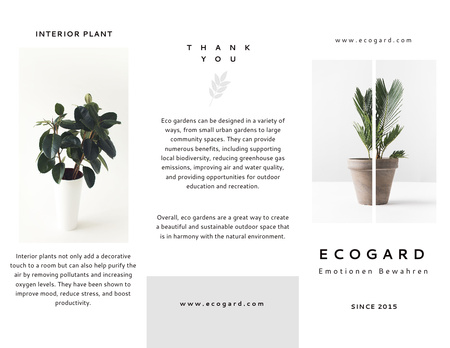 Platilla de diseño Eco-garden Design Services Offer Brochure 8.5x11in