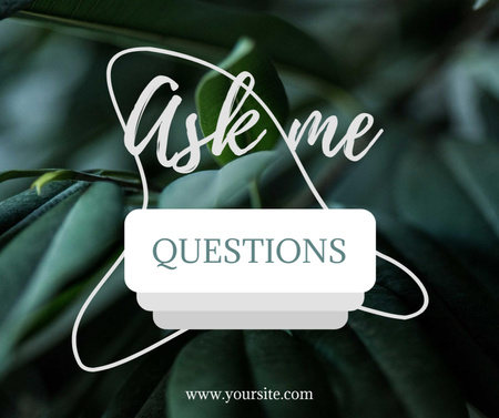 ask me Facebook – шаблон для дизайну