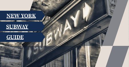 New York subway guide Facebook AD – шаблон для дизайна
