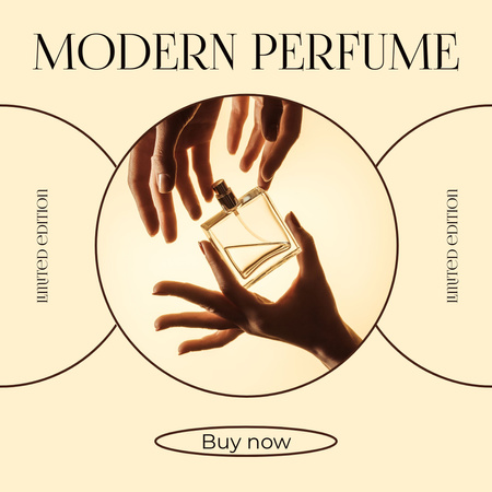 Modern Perfume Announcement Instagram Design Template