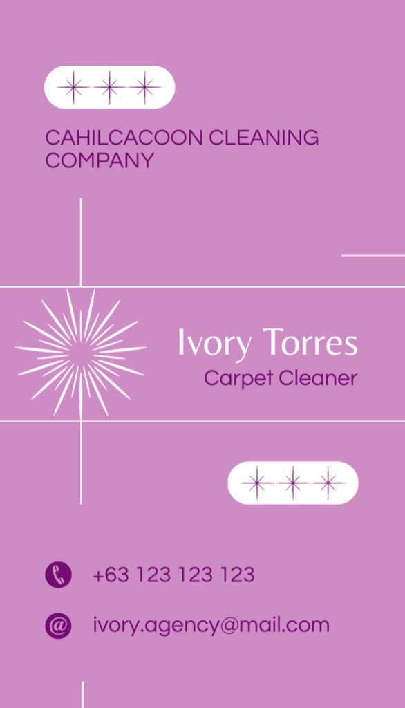 Template di design Carpet Cleaning Services Offer Business Card US Vertical