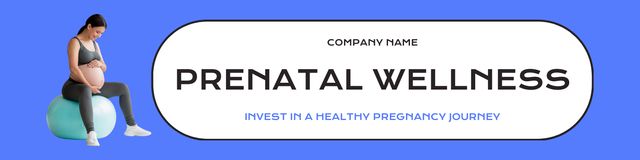 Healthy Pregnancy with Prenatal Wellness Twitterデザインテンプレート