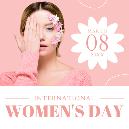 International Women's Day Reminder Instagram Design Template