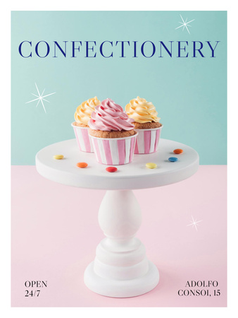 Offer of Sweet Confectionery Poster 36x48in Design Template