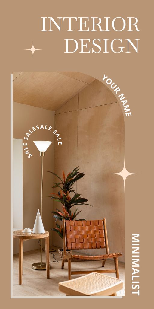 Modèle de visuel Interior Design Ad with Cozy Stylish Chair - Graphic