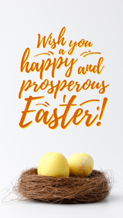 Plantilla de diseño de Colored Easter eggs Instagram Story 
