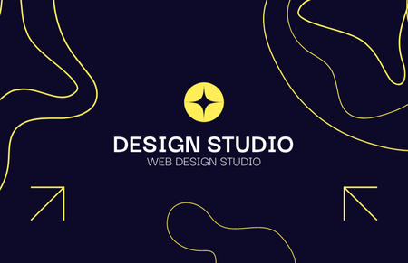 Platilla de diseño Web Design Studio Services Offer Business Card 85x55mm