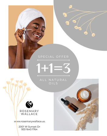 Natural Oils Special Offer Poster 22x28in Design Template