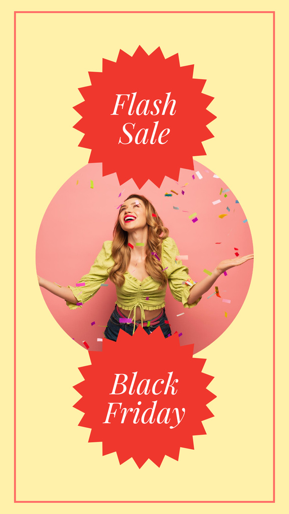 Szablon projektu Black Friday Products Flash Sale Offer Instagram Story