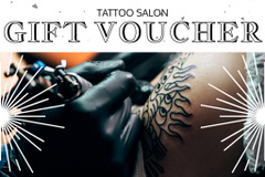 Tattoo Salon Service Offer With Artwork Sample