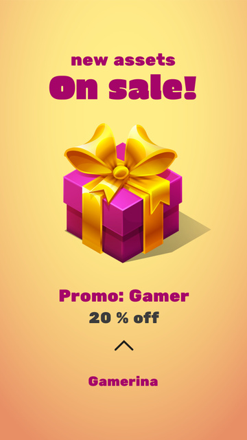 Template di design Gaming Assets Sale Offer Instagram Video Story