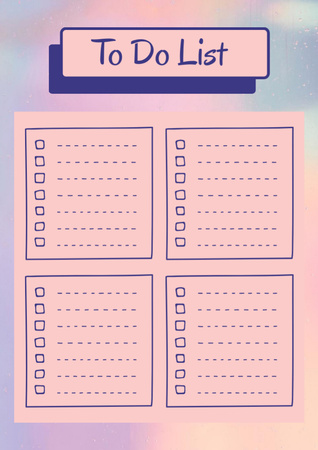 Список простих завдань рожевого кольору Schedule Planner – шаблон для дизайну