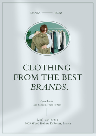 Fashion Boutique Ad Poster – шаблон для дизайна