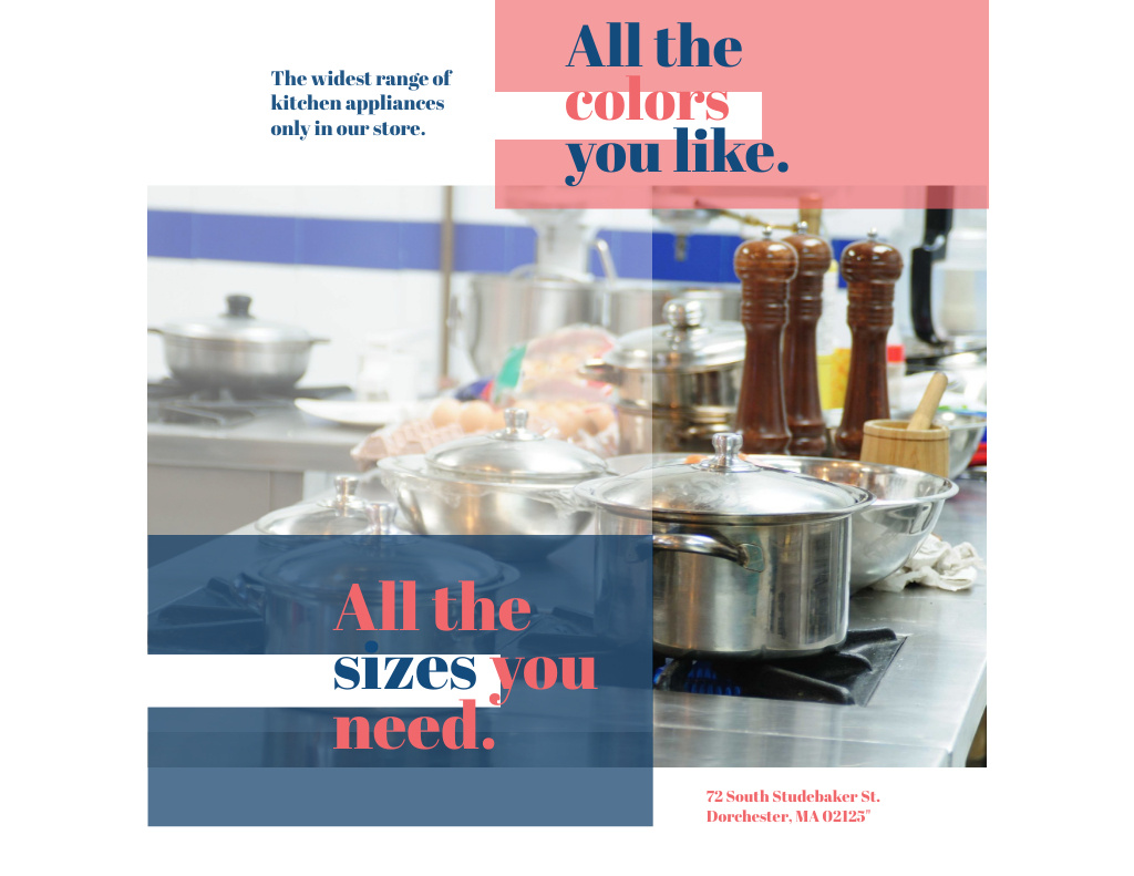Unmissable Savings at Kitchen Utensils Store Flyer 8.5x11in Horizontal – шаблон для дизайна