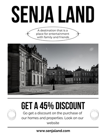 Discount Property Services Poster 8.5x11in Design Template