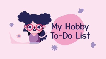 Hobbi tennivalók listája Youtube Thumbnail tervezősablon