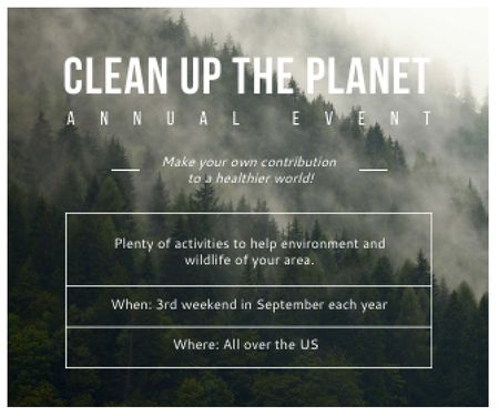 Plantilla de diseño de Clean up the Planet Annual event Large Rectangle 