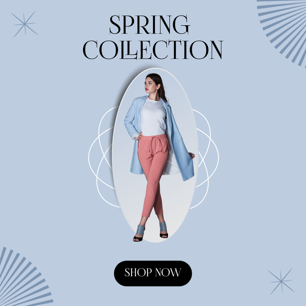 Advertisement for Women's Spring Collection Instagram – шаблон для дизайну