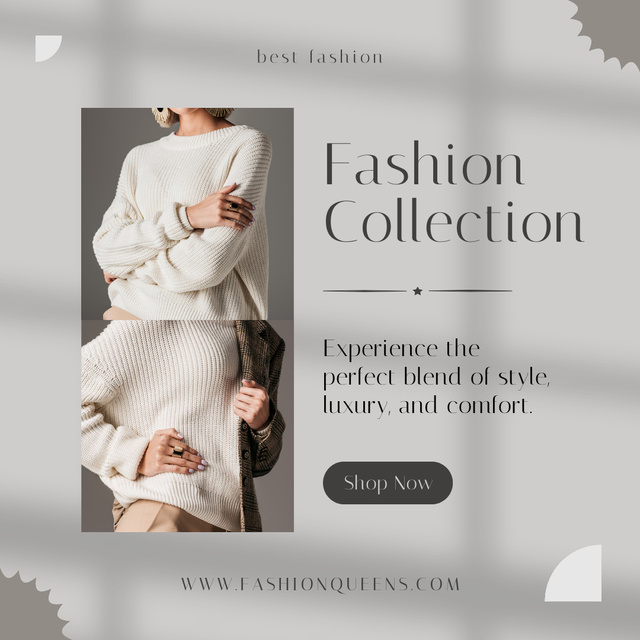 Female Fashion New Collection Instagram tervezősablon