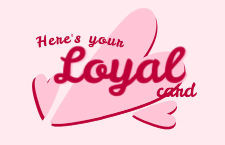 Multipurpose Pink Loyalty Business Card 85x55mm tervezősablon