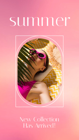 Designvorlage Summer Sunglasses Ads für Instagram Story