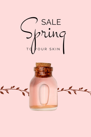 Spring Sale Natural Skin Care Pinterest Design Template
