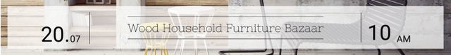 Household Furniture Bazzar Offer Leaderboard Design Template