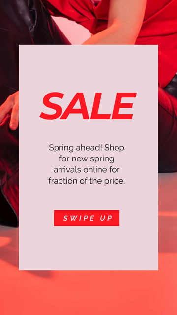 Ontwerpsjabloon van Instagram Story van Special Spring Sale