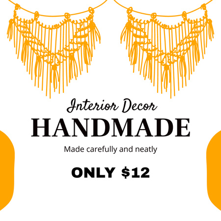 Platilla de diseño Handmade Decor Fair Announcement Instagram