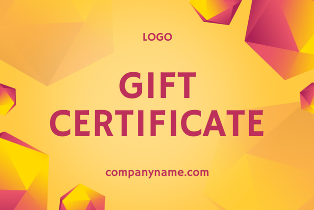Designvorlage Gift Voucher Offer on Gradient für Gift Certificate
