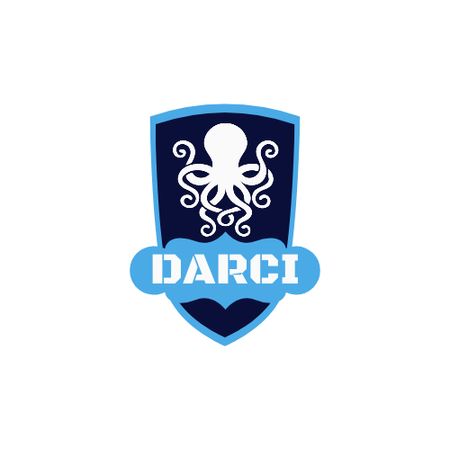 Sport Club Emblem with Octopus Logo Design Template