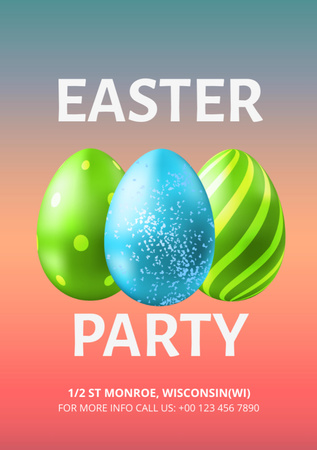 Platilla de diseño Easter Holiday Celebration Announcement Flyer A5