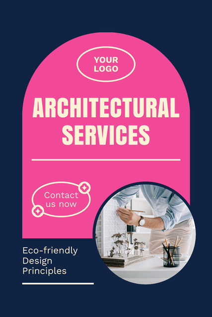 Platilla de diseño Architectural Services With Eco-friendly Principles Pinterest