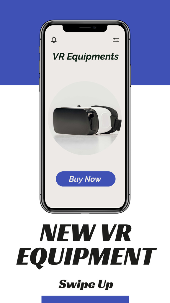 Modèle de visuel New VR Equipment - Instagram Story