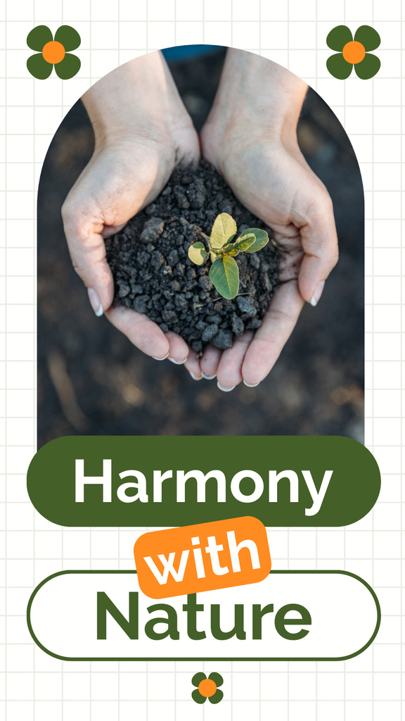 Plantilla de diseño de Eco-Friendly Business Practices for Harmony with Nature Mobile Presentation 
