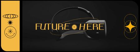 Virtual Reality Glasses Sale Ad Facebook Video cover tervezősablon
