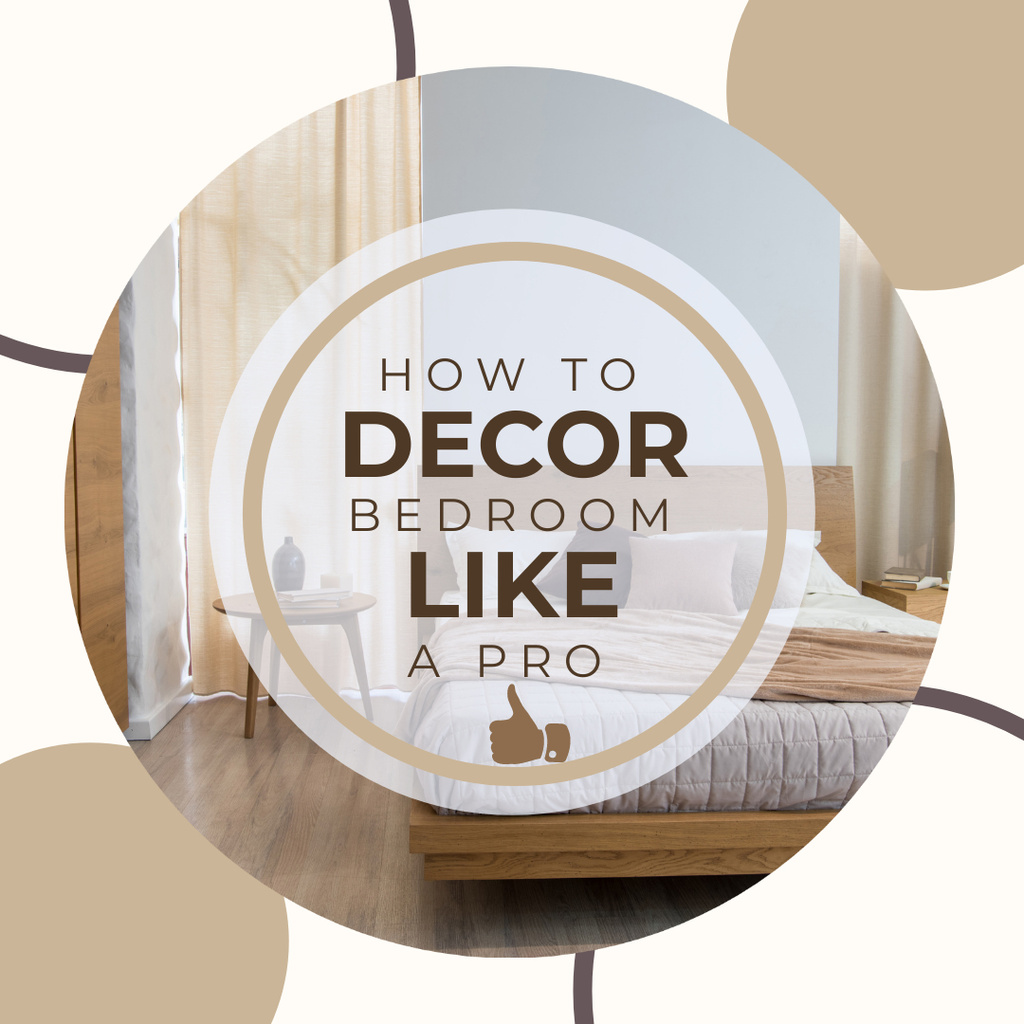 Furniture Ad with Sofa in Bed Room Instagram – шаблон для дизайну