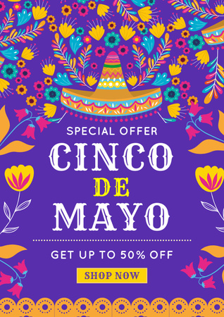 Template di design Cinco De Mayo Special Offer Poster